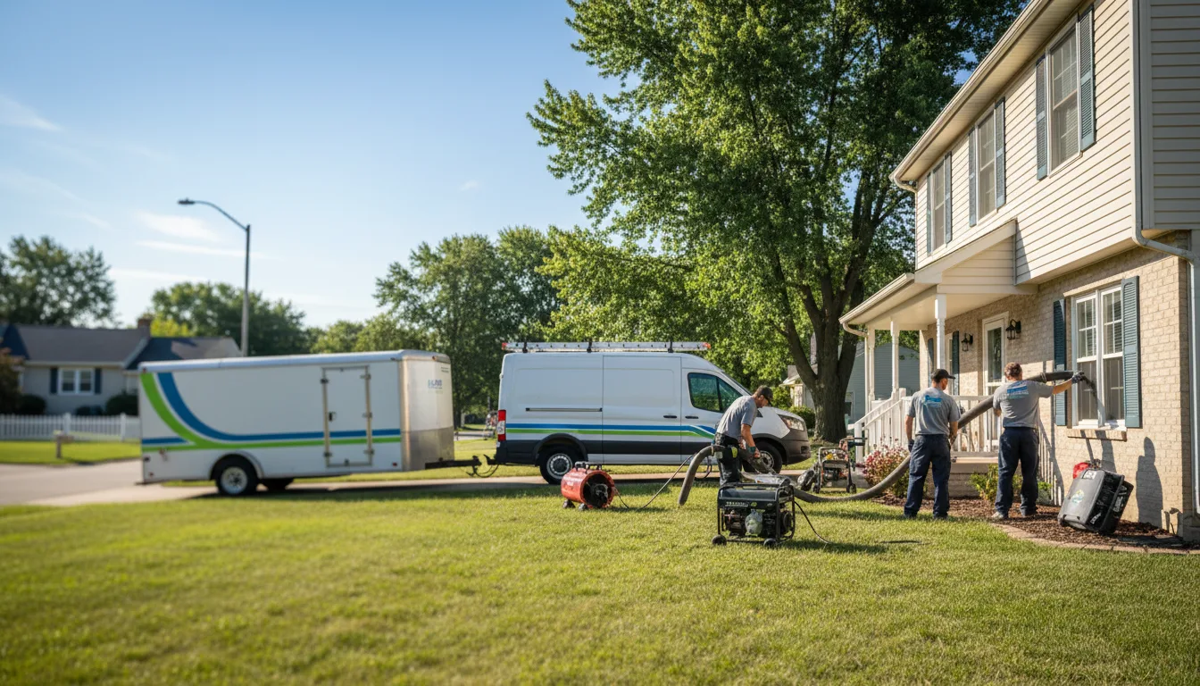 Flooded Basement Restoration And Cleanup With Repair in Kingston, WI near me